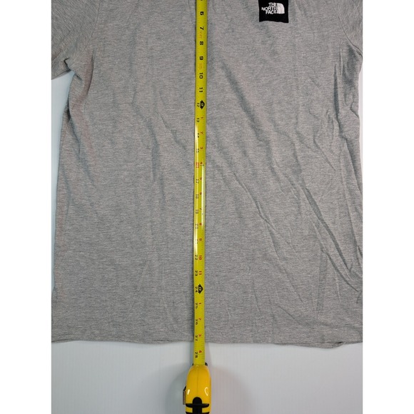 The North Face Mens Large Heather Gray Short Sleeve Box Logo Graphic T-Shirt - Picture 5 of 7